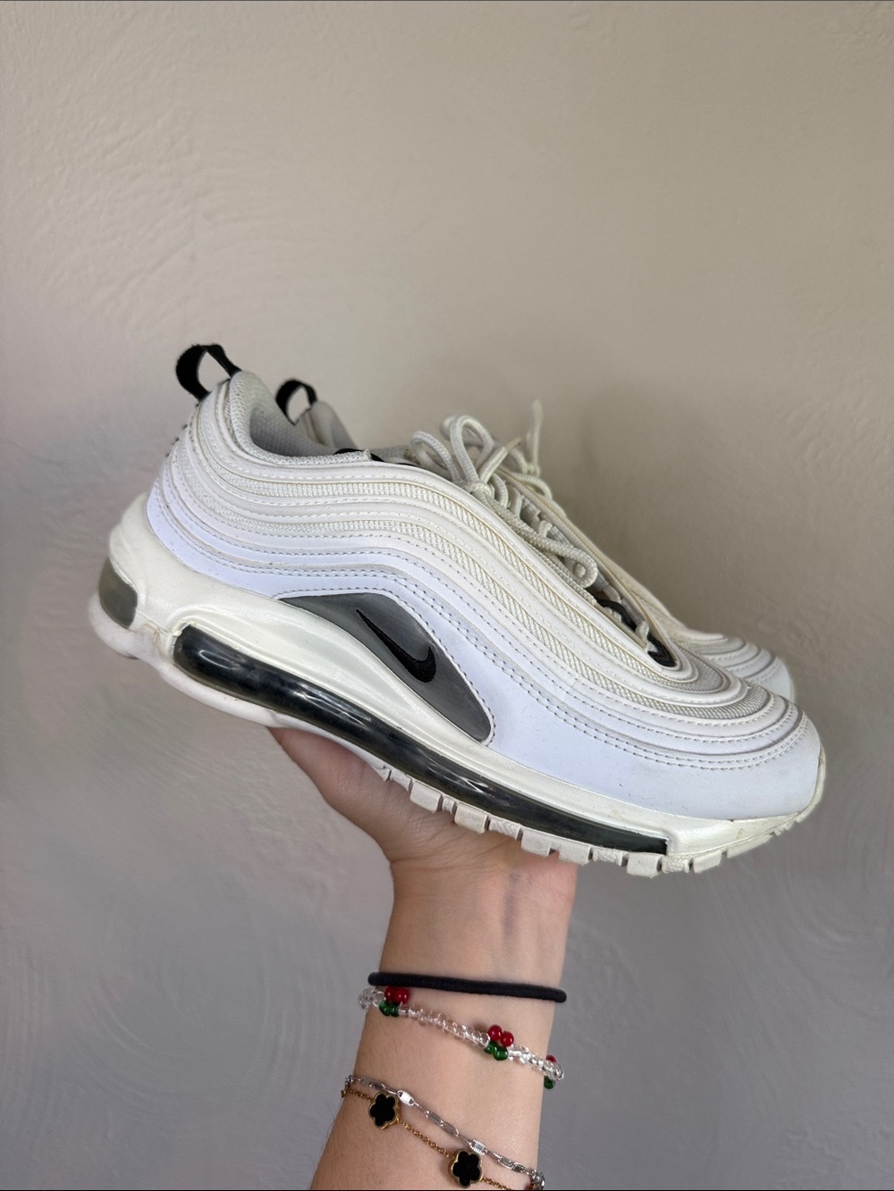 Nike Air Max 97 White Grey Black Sneakers Women’s Size 6